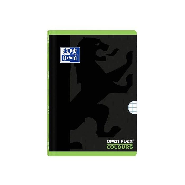 Libreta Grapada Oxford School Openflex Colours A4 48H Con Banda Cuadric.5X5 Verde (Set de 10)