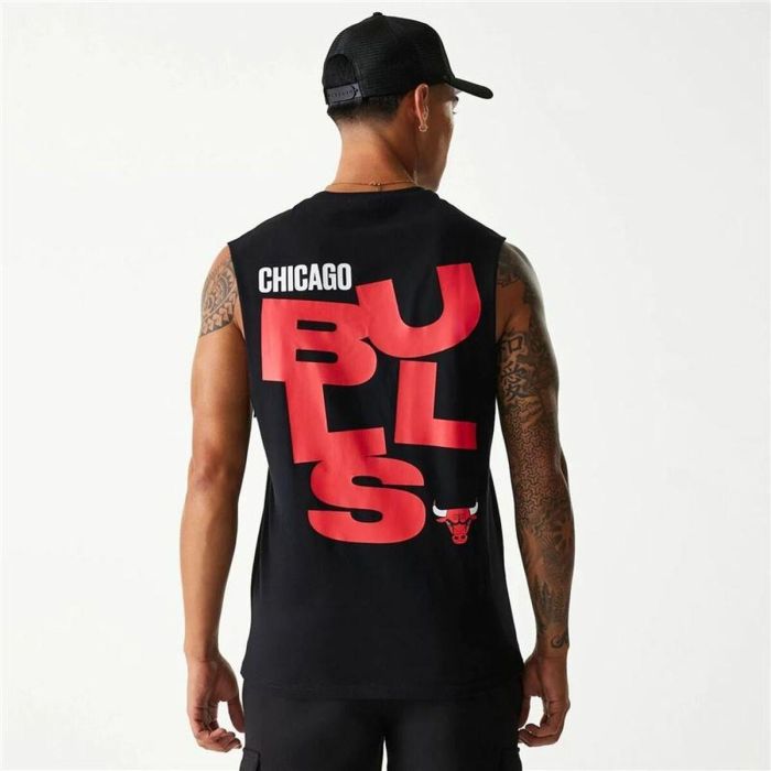 Camiseta de Tirantes Hombre New Era Chicago Bulls Negro 6