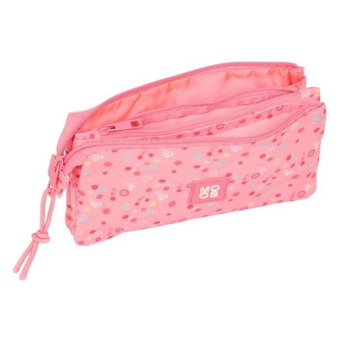 Bolso Escolar Portatodo Safta Triple Reciclado Moos Passion 120x220x30 mm 2 Bolso Escolar Portatodo Safta Triple Reciclado Moos Passion 120x220x30 mm 2
