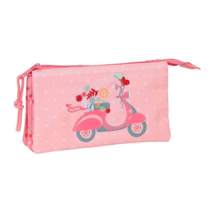 Bolso Escolar Portatodo Safta Triple Reciclado Moos Passion 120x220x30 mm Bolso Escolar Portatodo Safta Triple Reciclado Moos Passion 120x220x30 mm