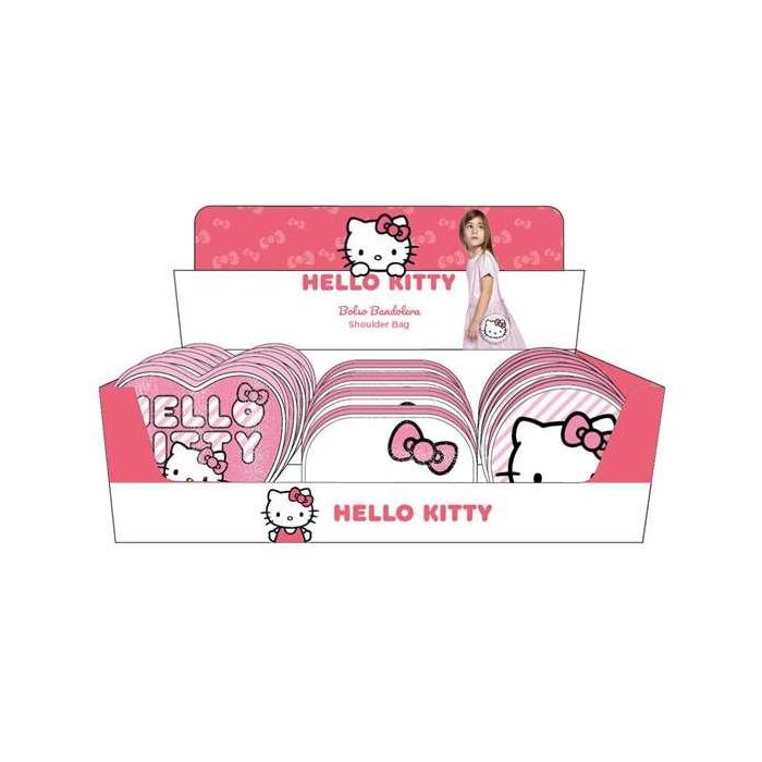 Hello Kitty Bolso Display Grande y Versátil, ideal para Coleccionistas o Decoración del Hogar, Multicolor, con Medidas de 50x15x20 cm