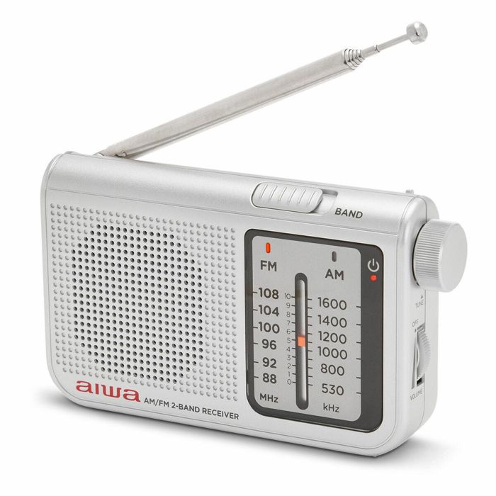 Radio Portátil Aiwa RS55SL Blanco Plateado 6 Radio Portátil Aiwa RS55SL Blanco Plateado 6