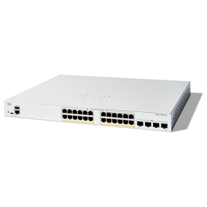 Cisco CATALYST 1300 Switch Gestionado L2/L3 24-Port GE PoE Montaje en Rack 0 Cisco CATALYST 1300 Switch Gestionado L2/L3 24-Port GE PoE Montaje en Rack 0