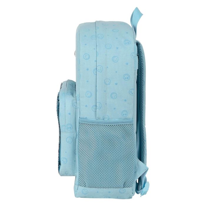 Mochila Escolar Smiley M754 Azul 32 x 43 x 14 cm 3 Mochila Escolar Smiley M754 Azul 32 x 43 x 14 cm 3