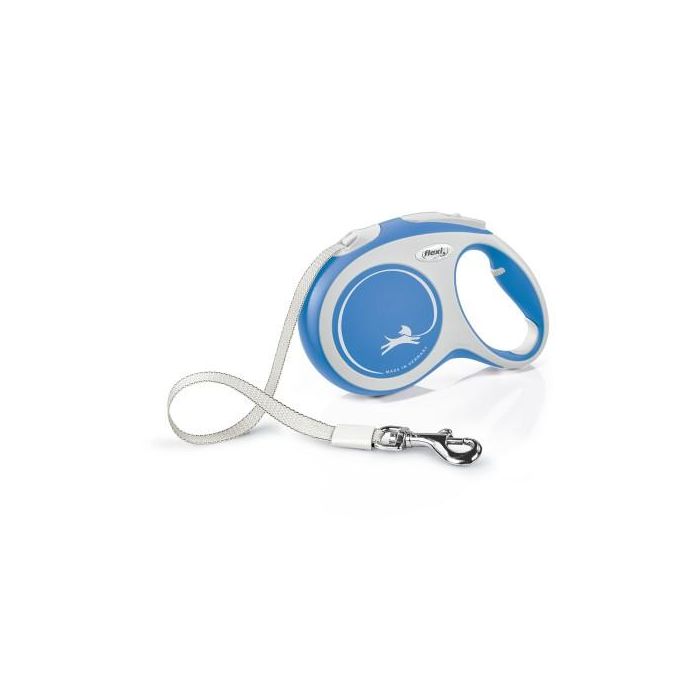 Flexi Correa Retráctil New Comfort L Cinta 5M Azul Bicolor para Perros, Paseos Cómodos y Seguros con Freno Mejorado 0 Flexi Correa Retráctil New Comfort L Cinta 5M Azul Bicolor para Perros, Paseos Cómodos y Seguros con Freno Mejorado 0