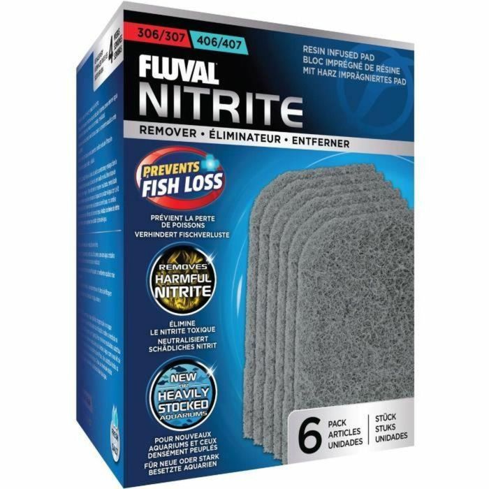 Fluval Filtro de Nitrato para 307/407, 6 Piezas, Azul, para Peces de Agua Fría - 0015561102643