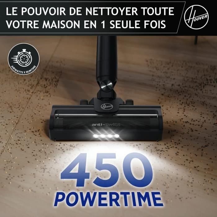 Aspiradora vertical inalámbrica - HOOVER HF1P10H - 40 AW - Pantalla LED - Negro / Morado pastel 4 Aspiradora vertical inalámbrica - HOOVER HF1P10H - 40 AW - Pantalla LED - Negro / Morado pastel 4