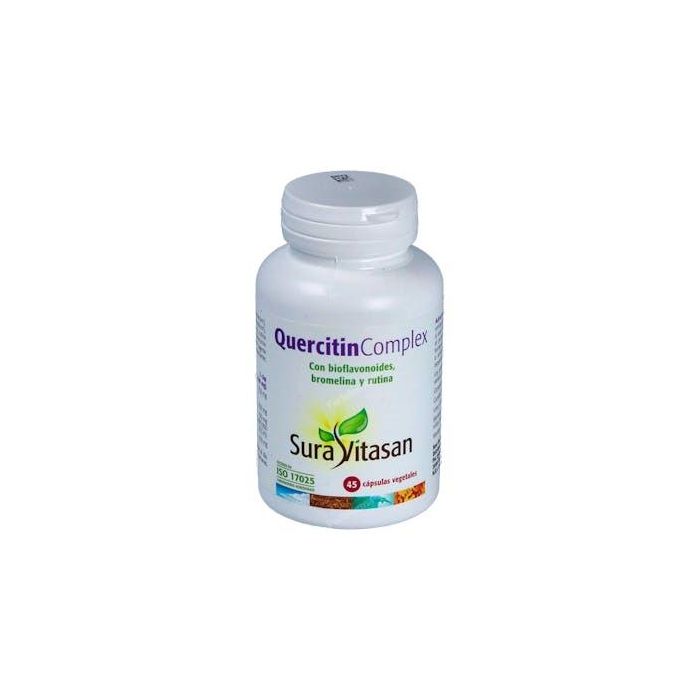 SURA VITASAN Quercitina Complex con Bioflavonoides, Bromelina y Rutina - Suplemento Alimenticio 45 Cápsulas