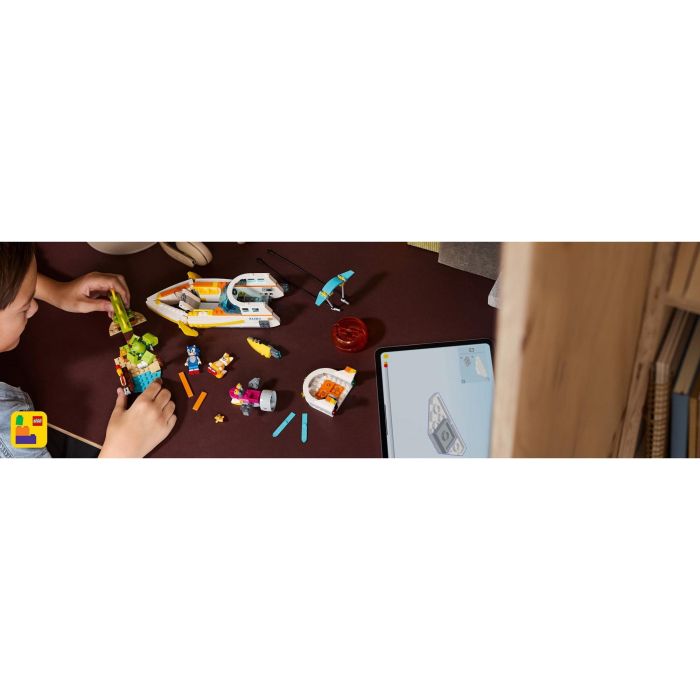 LEGO 76997 Sonic the Hedgehog Barco de aventuras de Tails, juguete interactivo 6