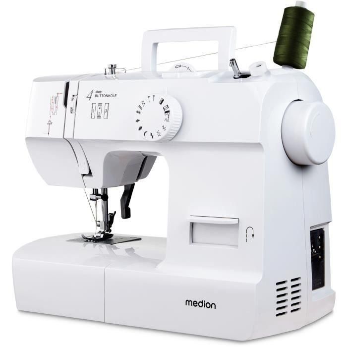Máquina de coser - MEDION - SM 70 - 71W - 12 puntadas - 700 rpm - LED - Blanco Máquina de coser - MEDION - SM 70 - 71W - 12 puntadas - 700 rpm - LED - Blanco