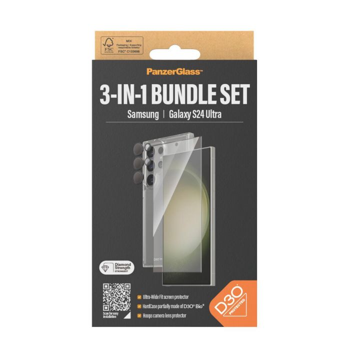 Funda para Móvil Panzer Glass B1212+7352 Transparente Galaxy S24 Ultra 1 Funda para Móvil Panzer Glass B1212+7352 Transparente Galaxy S24 Ultra 1