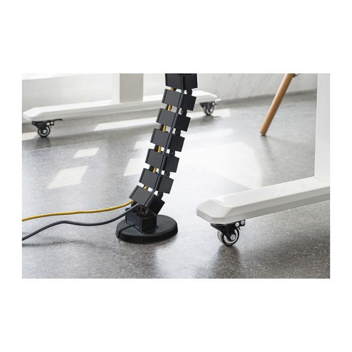 Digitus DA-90505 Bandeja Portacables Curva ABS y Metal Negra 130 m