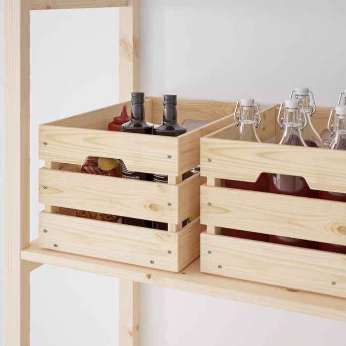 Caja de Madera Apilable 46x31x25 cm Confortime - Inde (4 Unidades) 2 Caja de Madera Apilable 46x31x25 cm Confortime - Inde (4 Unidades) 2