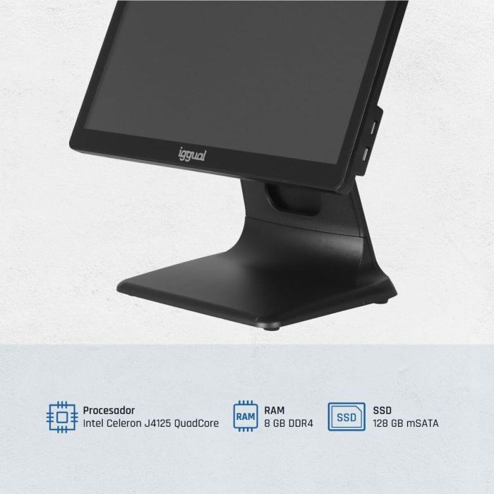 All in One iggual IGG320204 15,6" Quad Core Intel Celeron J4125 4 GB RAM 128 GB SSD 6