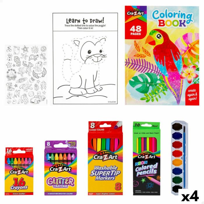 Set de Dibujo Cra-Z-Art (4 Unidades) 12 Set de Dibujo Cra-Z-Art (4 Unidades) 12