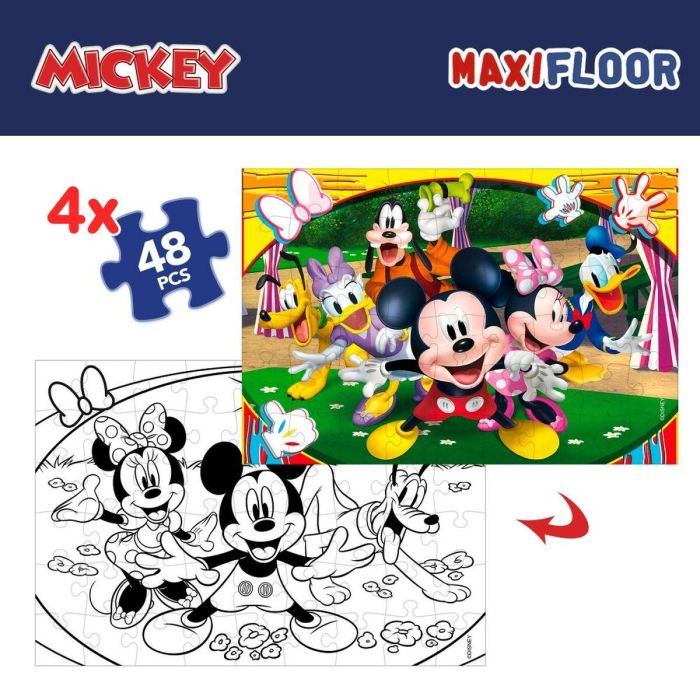 Set de 4 Puzzles Mickey Mouse 35 x 1,5 x 25 cm 48 Piezas (6 Unidades) 11 Set de 4 Puzzles Mickey Mouse 35 x 1,5 x 25 cm 48 Piezas (6 Unidades) 11