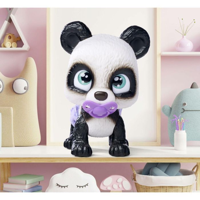 Smoby - Pamper Petz - Panda en adopción - 4 accesorios - Articulado - Madera y pipí - Certificado de adopción - A partir de 3 años 7