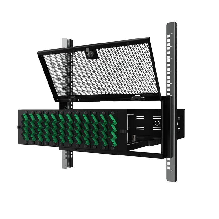 Lanview 5U 19" Tapa de Seguridad Rack Montaje con Bisagra para Servidores, Ventilada, Acceso con Llave, Acero SPCC 1