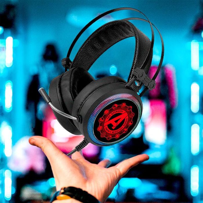 ERT GROUP Auriculares Gaming Vengadores Avengers Marvel Sonido Envolvente Virtual 7.1 Micrófono Flexible Luz LED USB Jack 1 ERT GROUP Auriculares Gaming Vengadores Avengers Marvel Sonido Envolvente Virtual 7.1 Micrófono Flexible Luz LED USB Jack 1