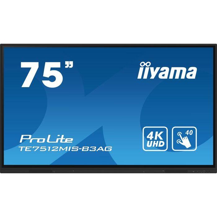 iiyama Pantalla Táctil Interactiva 75" UHD 4K IPS Android 11 iiWare10 40 Puntos Táctiles PureTouch IR 8/64GB AntiGlare 1 iiyama Pantalla Táctil Interactiva 75" UHD 4K IPS Android 11 iiWare10 40 Puntos Táctiles PureTouch IR 8/64GB AntiGlare 1