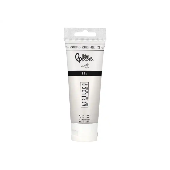 Liderpapel Pintura Acrílica Blanco Titanio Tubo Plástico 60 ml 1