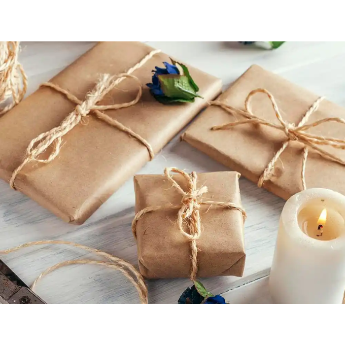 Liderpapel Papel Kraft Marrón Bobina 1m x 714m para Embalaje, Peso 50kg 6