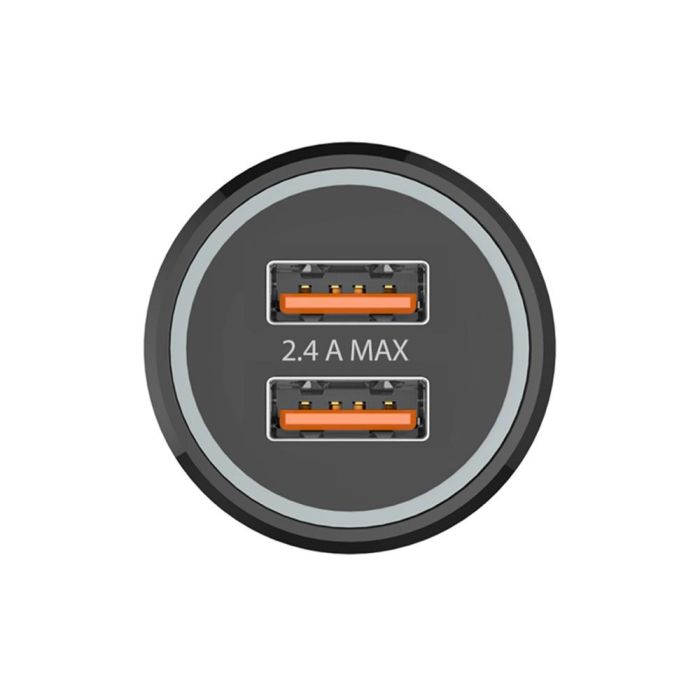 Tech on tech Cargador Coche Mechero 2.4A 3 Puertos USB Carga Rápida para Móvil iPhone Micro USB Type-C Negro 1 Tech on tech Cargador Coche Mechero 2.4A 3 Puertos USB Carga Rápida para Móvil iPhone Micro USB Type-C Negro 1