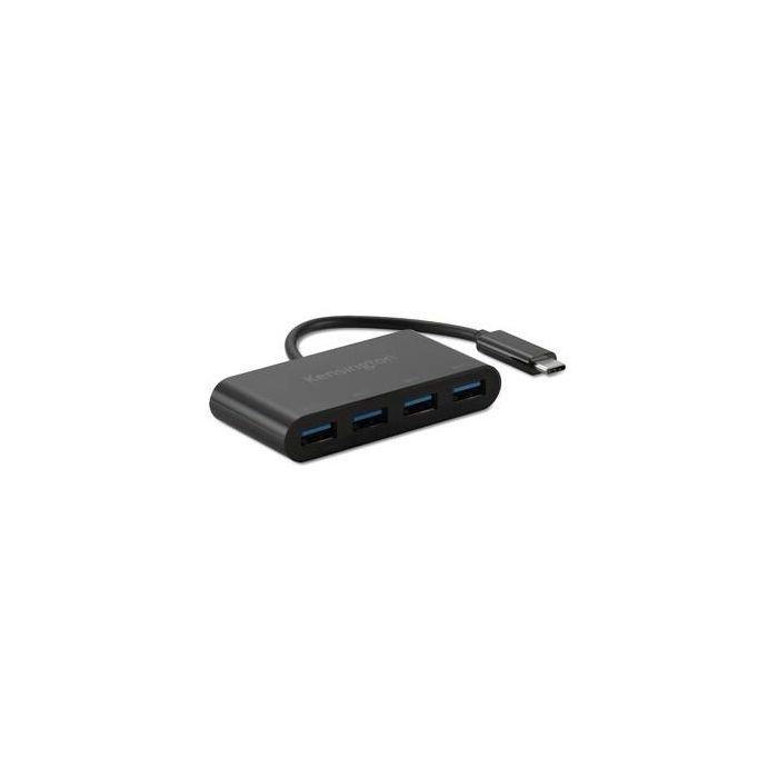Kensington CH1200 Hub USB-C 10Gbps con Cargador y 4 Puertos USB-A 3.2 6