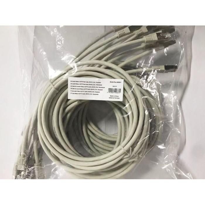 Equip Patchkabel Cat6A 10x/set S/FTP 2xRJ45 2.00m gr Plat. 3