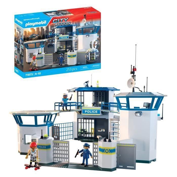 Playmobil PL71873 Centro de Comando de Policía, Oficiales, Acción Urbana, Juguete 253 Piezas para Niños +4 Años 4