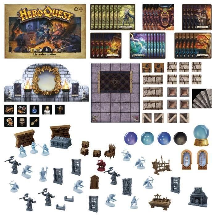 Heroquest Quet Pack Le Mage du Miroir - Juego de roles - Juego de Plateau - Heroquest Game System requerido - Avalon Hill 3 Heroquest Quet Pack Le Mage du Miroir - Juego de roles - Juego de Plateau - Heroquest Game System requerido - Avalon Hill 3