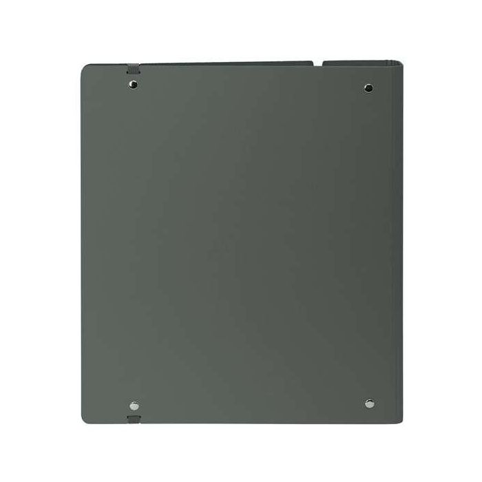 Carpeta Con Recambio Safta Din A4 Cuadro 5 mm Polipropileno Foam 4 Anillas 35 mm Gris Oscuro 8