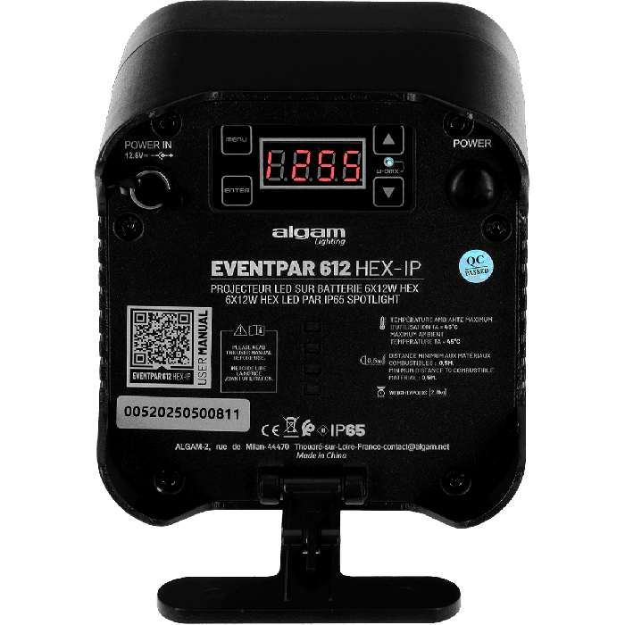 Foco Par Led 6X12W Rgbwa+Uv, Ip65 Con Batería Y W-Dmx Algamlight 5 Foco Par Led 6X12W Rgbwa+Uv, Ip65 Con Batería Y W-Dmx Algamlight 5