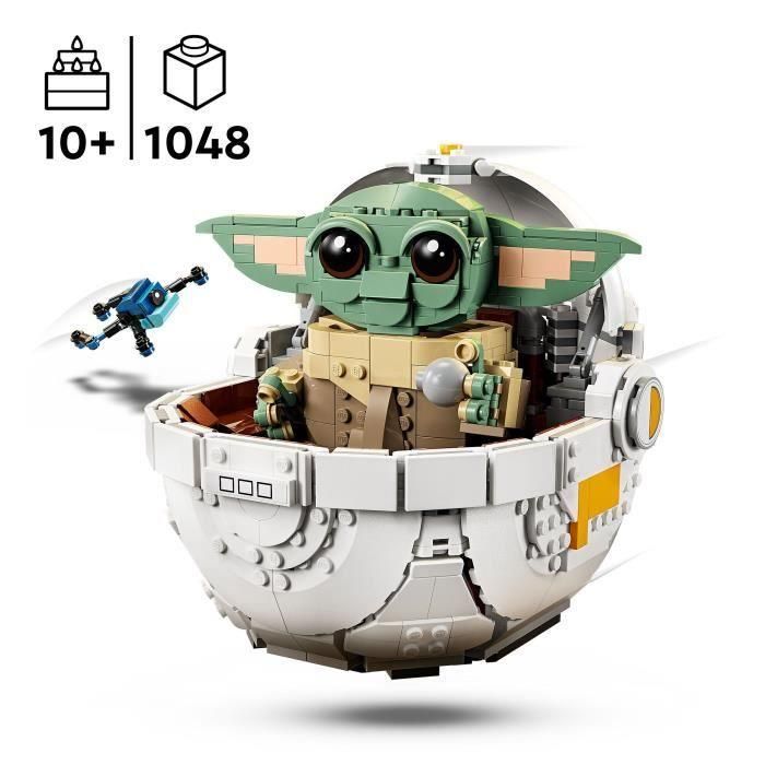 LEGO Star Wars: The Mandalorian 75403 Grogu y su cochecito - Set de construcción 10 años 1