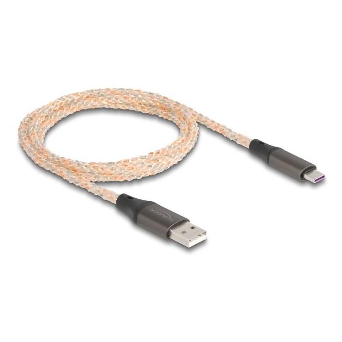 DELOCK USB 2.0 Kabel Typ-A zu USB Type-C mit RGB Beleuchtung 1 DELOCK USB 2.0 Kabel Typ-A zu USB Type-C mit RGB Beleuchtung 1