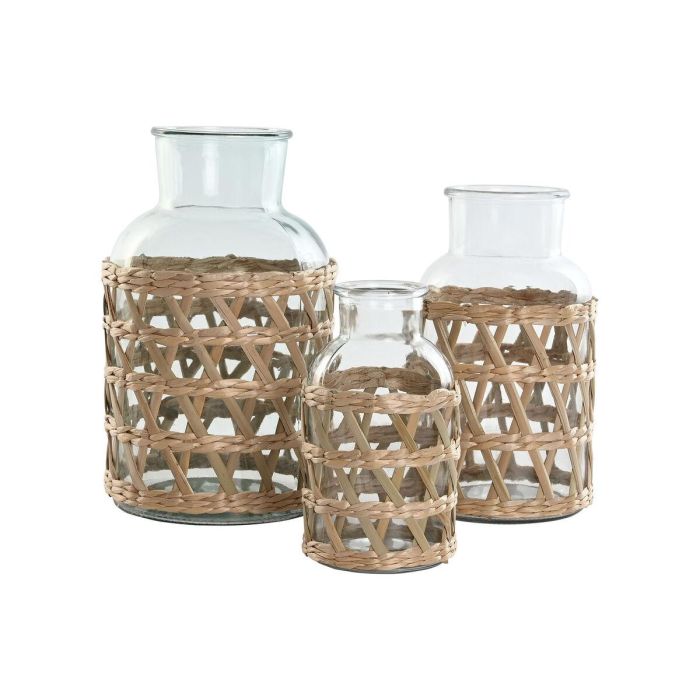 Jarron Balines DKD Home Decor Natural 18.3 x 30 x 18.3 cm Set de 3 1 Jarron Balines DKD Home Decor Natural 18.3 x 30 x 18.3 cm Set de 3 1