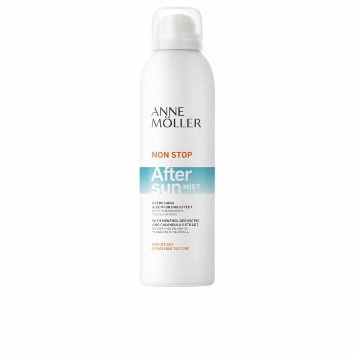 Anne Möller NON STOP aftersun spray corporal - 150 ml - Refrescante y calmante con extracto de caléndula y manteca de karité Anne Möller NON STOP aftersun spray corporal - 150 ml - Refrescante y calmante con extracto de caléndula y manteca de karité