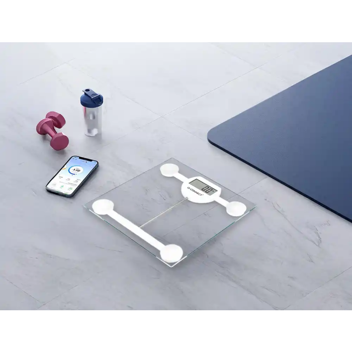Q-connect Báscula de Baño Digital KF19060, Precisión 100g, Capacidad 180kg, Pantalla LCD, 300x300x22mm 5