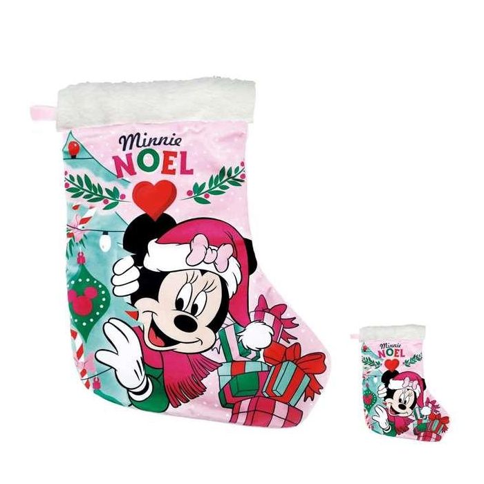 Calcetin papa noel 42cm minnie mouse "lucky" 2 Calcetin papa noel 42cm minnie mouse "lucky" 2
