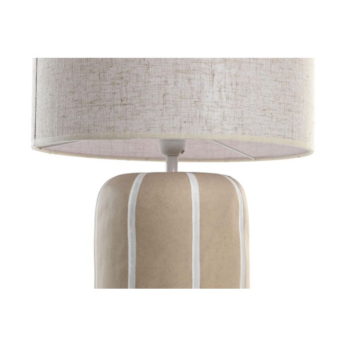 Lampara Sobremesa Urban DKD Home Decor Marron Claro Blanco 36 x 60 x 36 cm 2 Lampara Sobremesa Urban DKD Home Decor Marron Claro Blanco 36 x 60 x 36 cm 2