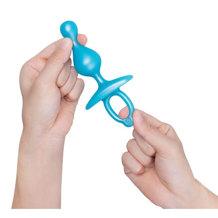 Plug Anal B-Vibe Azul (7,6 cm) 7