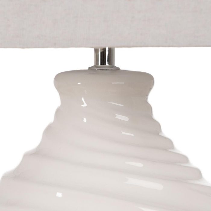 Lámpara Mesa Blanco Cerámica Iluminación 38 X 38 X 67 cm