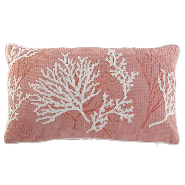 Cojin Mediterraneo DKD Home Decor Coral Blanco 10 x 35 x 60 cm