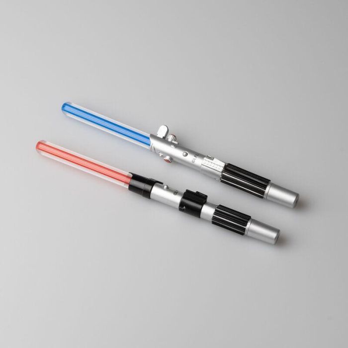 Set 2 boligrafos Sable Laser Star Wars luz 1 Set 2 boligrafos Sable Laser Star Wars luz 1