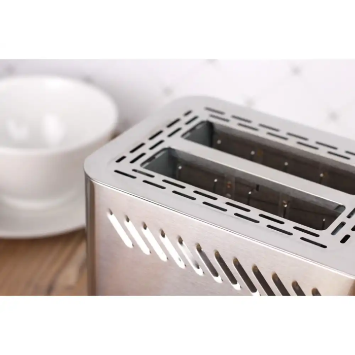 Magefesa Tostador Jour MGF3334 Doble Boca 820W Acero Inoxidable con Bandeja Recogemigas 2