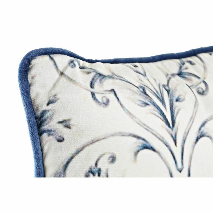 Cojin Shabby DKD Home Decor Blanco Azul 10 x 45 x 45 cm 1