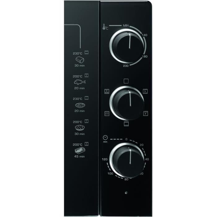 BRANDT FC469MUB - Mini-Horno 46 litros - 1800W - Multifunción - Termostato regulable 230°C - Temporizador 120min - Aluminio - Negro 3 BRANDT FC469MUB - Mini-Horno 46 litros - 1800W - Multifunción - Termostato regulable 230°C - Temporizador 120min - Aluminio - Negro 3