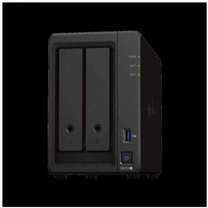 Synology DiskStation DS723+ Servidor de Almacenamiento NAS Torre Ryzen Embedded R1600 2GB DDR4 DiskStation Manager Negro 3