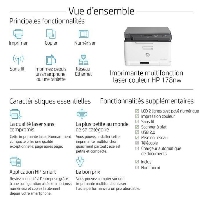 HP Color Laser MFP 178nw Impresora Multifunción Inalámbrica a Color 20