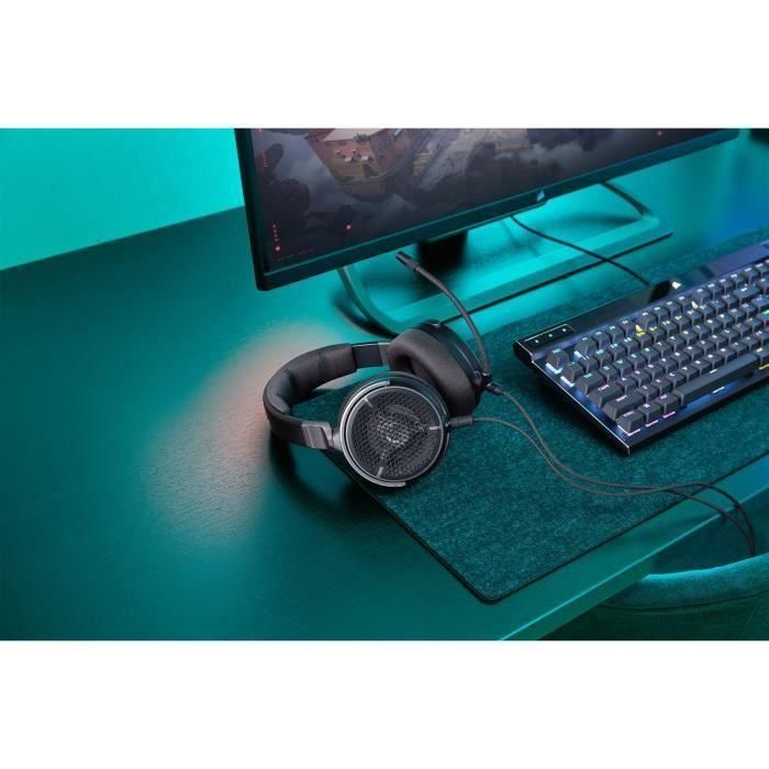 Auriculares abiertos con cable para juegos y streaming - CORSAIR - VIRTUOSO PRO - Carbono 4 Auriculares abiertos con cable para juegos y streaming - CORSAIR - VIRTUOSO PRO - Carbono 4